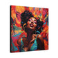 I Am The Embodiment Of Black Joy Afrocentric Black Woman Abstract Art Canvas Wall Print