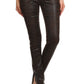 Low Rise Metallic Print Skinny jeans Pants - Xtreme Shopper