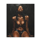 At The End Of The Day Afrocentric Black Woman Art Canvas Wall Print