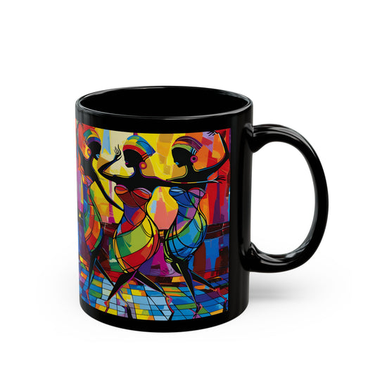Club Trio Black Art Coffee Mug
