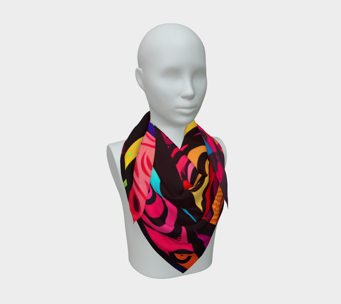 The Mask Silk Habotai Square Scarf