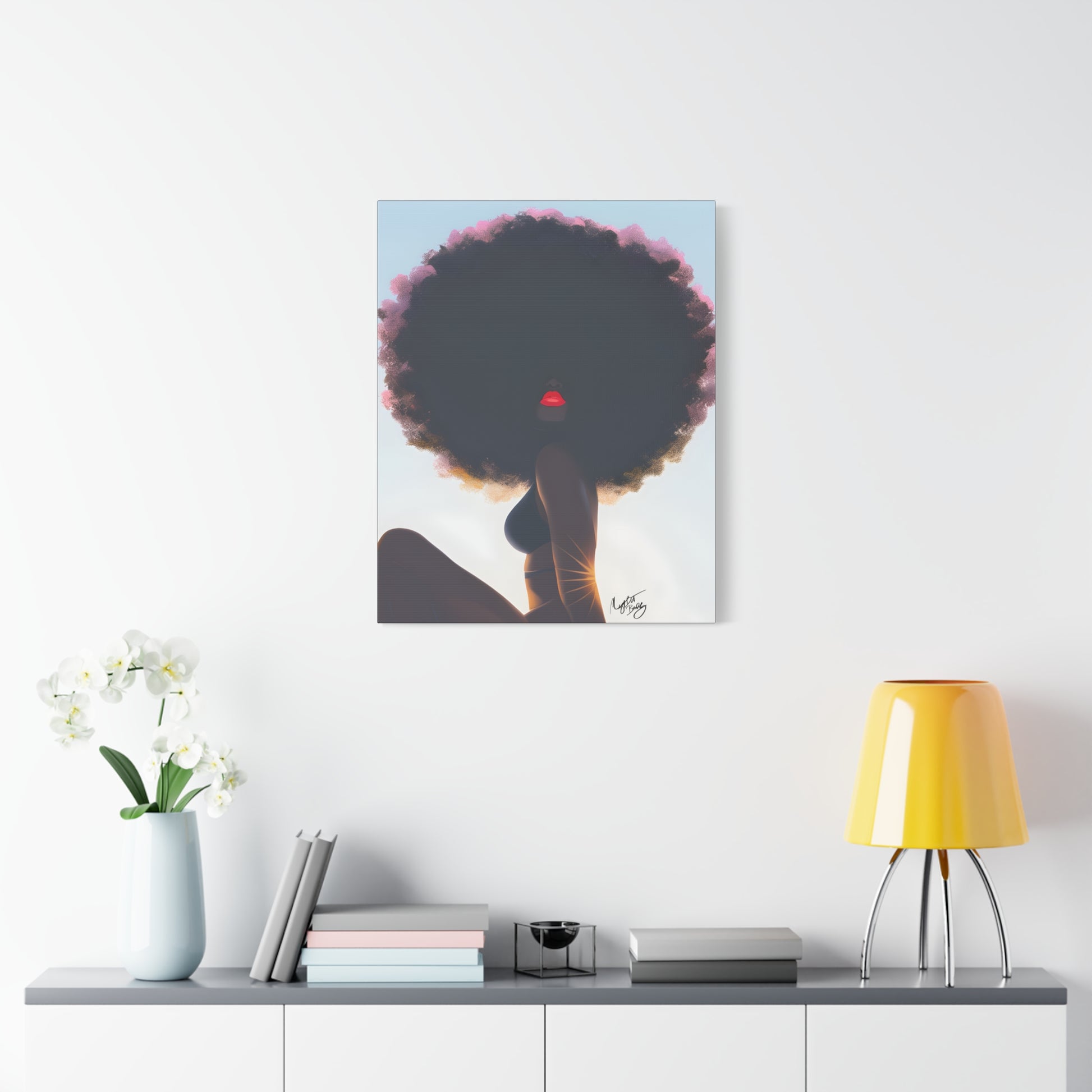 I Am That Chick Afrocentric Black Woman Abstract Fantasy Art Canvas Wall Print - Xtreme Shopper