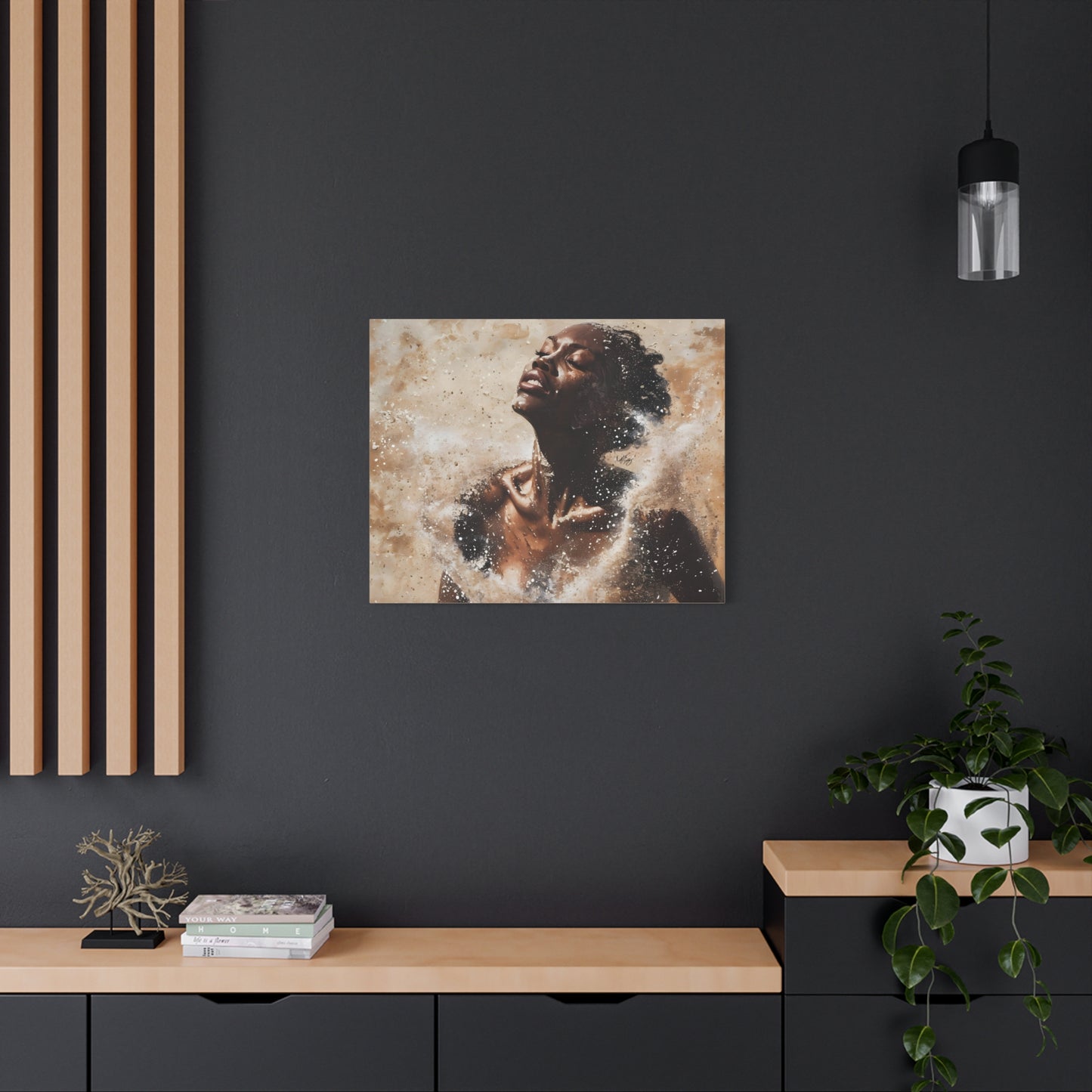 The Breakthrough Black Woman Art Canvas Wall Print