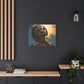 Worship The Sun Afrocentric Black Woman Art Canvas Wall Print