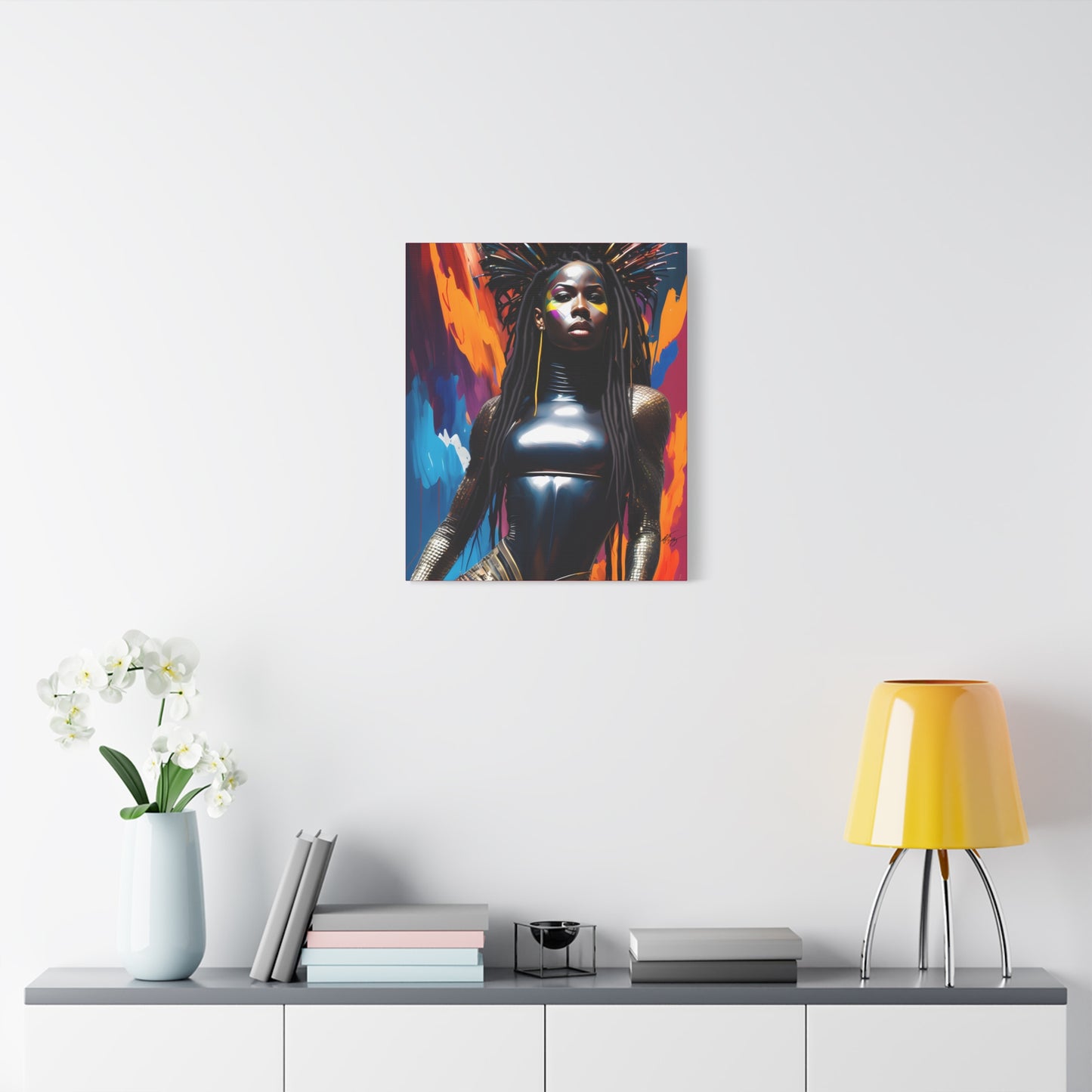 You Can't Take My Crown Abstract Black Woman Artwork Canvas Wall Print - Xtreme Shopper