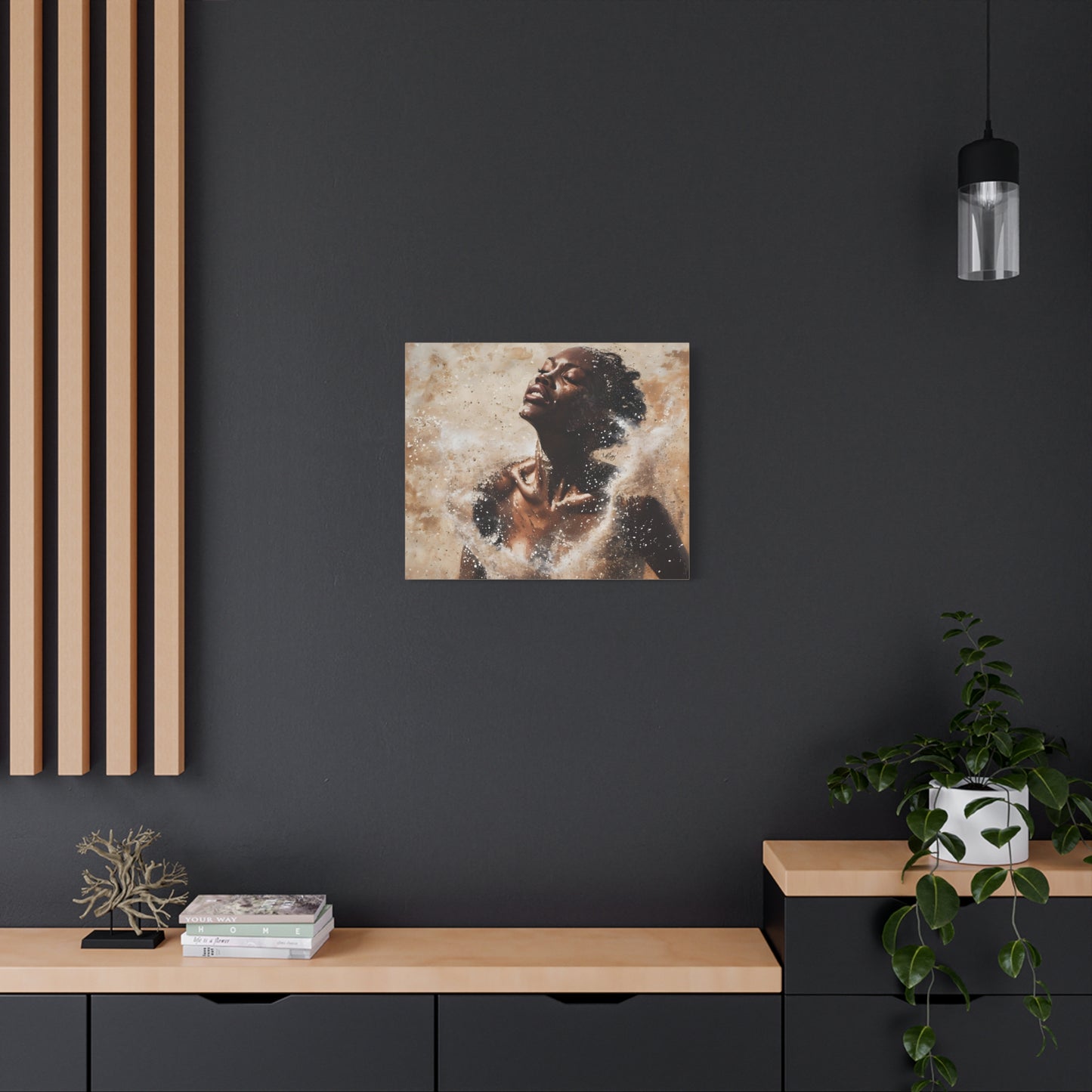 The Breakthrough Black Woman Art Canvas Wall Print