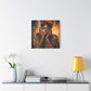 Hello Afrocentric Black Woman Art Canvas Wall Print