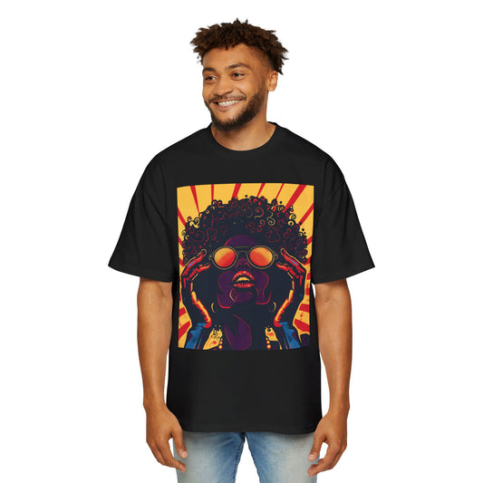 It's All In My Mind Streetwear Afrocentric Unisex Heavyweight Cotton Oversized T-Shirt