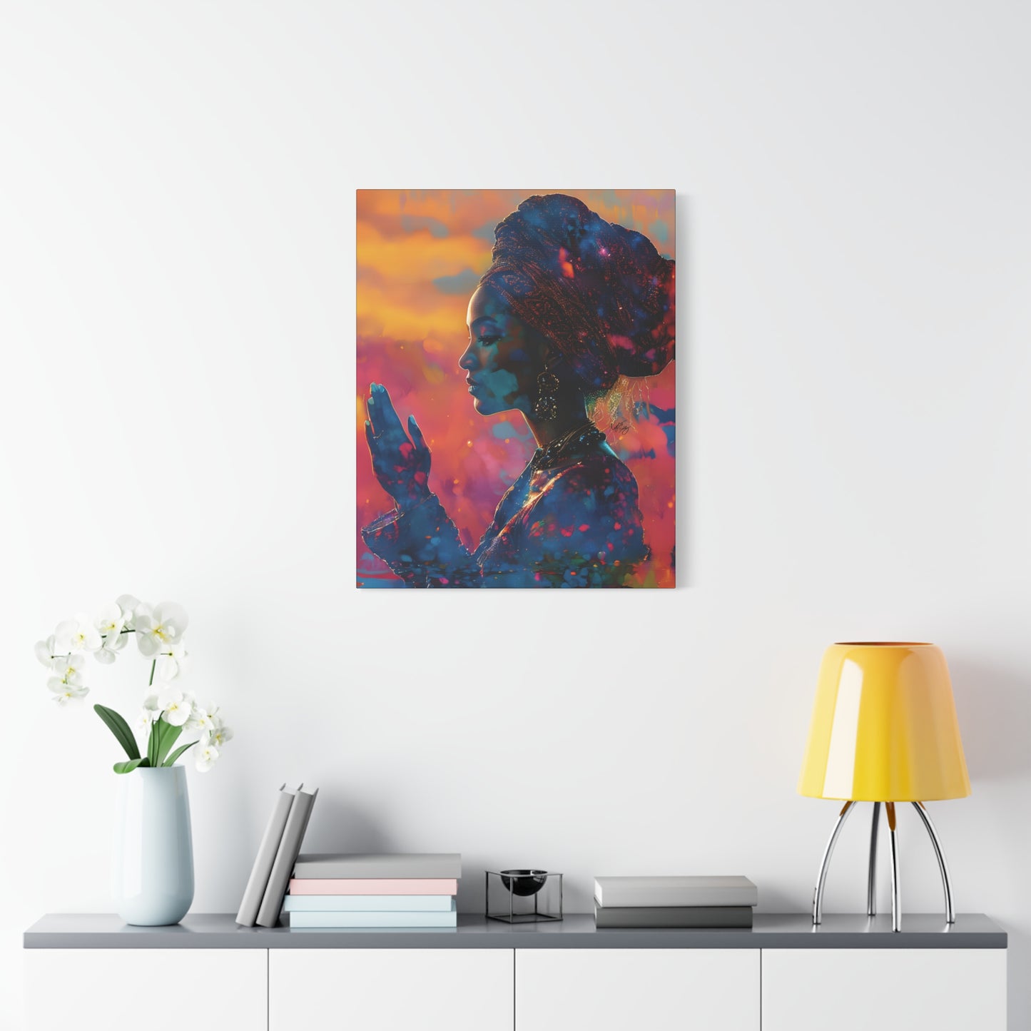Manifest It Afrocentric Black Woman Art Canvas Wall Print - Xtreme Shopper
