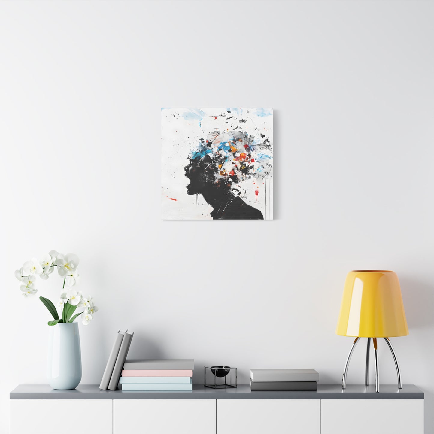 Frustration Afrocentric Black Art Canvas Wall Print