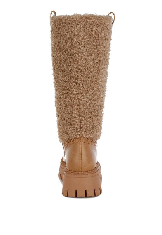Lapland Fur Detail Calf Length Boots - Xtreme Shopper