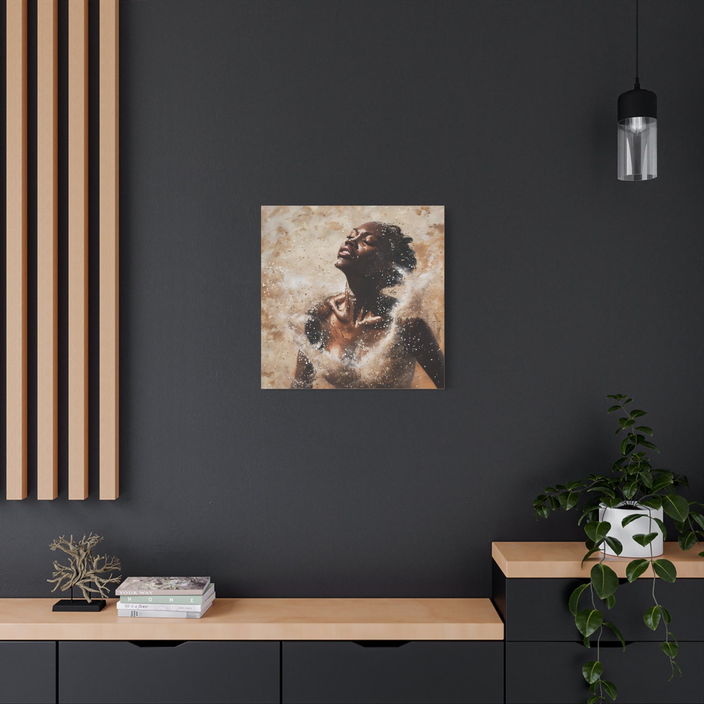 The Breakthrough Black Woman Art Canvas Wall Print