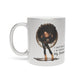 I'm Listening To My Dreams Afrocentric Black Woman Motivational Graphic Art Metallic Coffee Mug