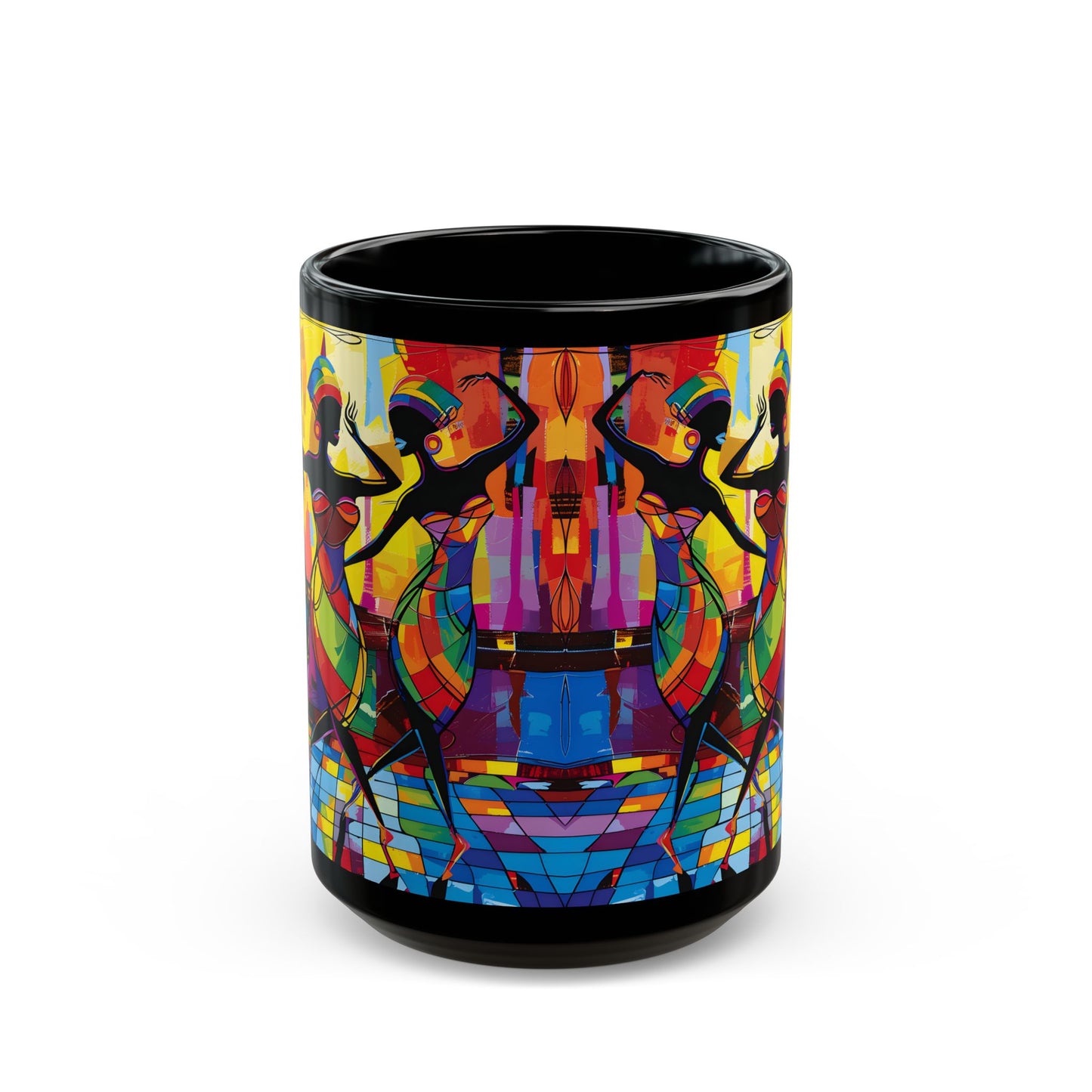 Club Trio Black Art Coffee Mug