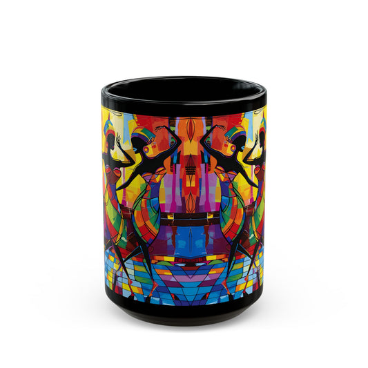 Club Trio Black Art Coffee Mug