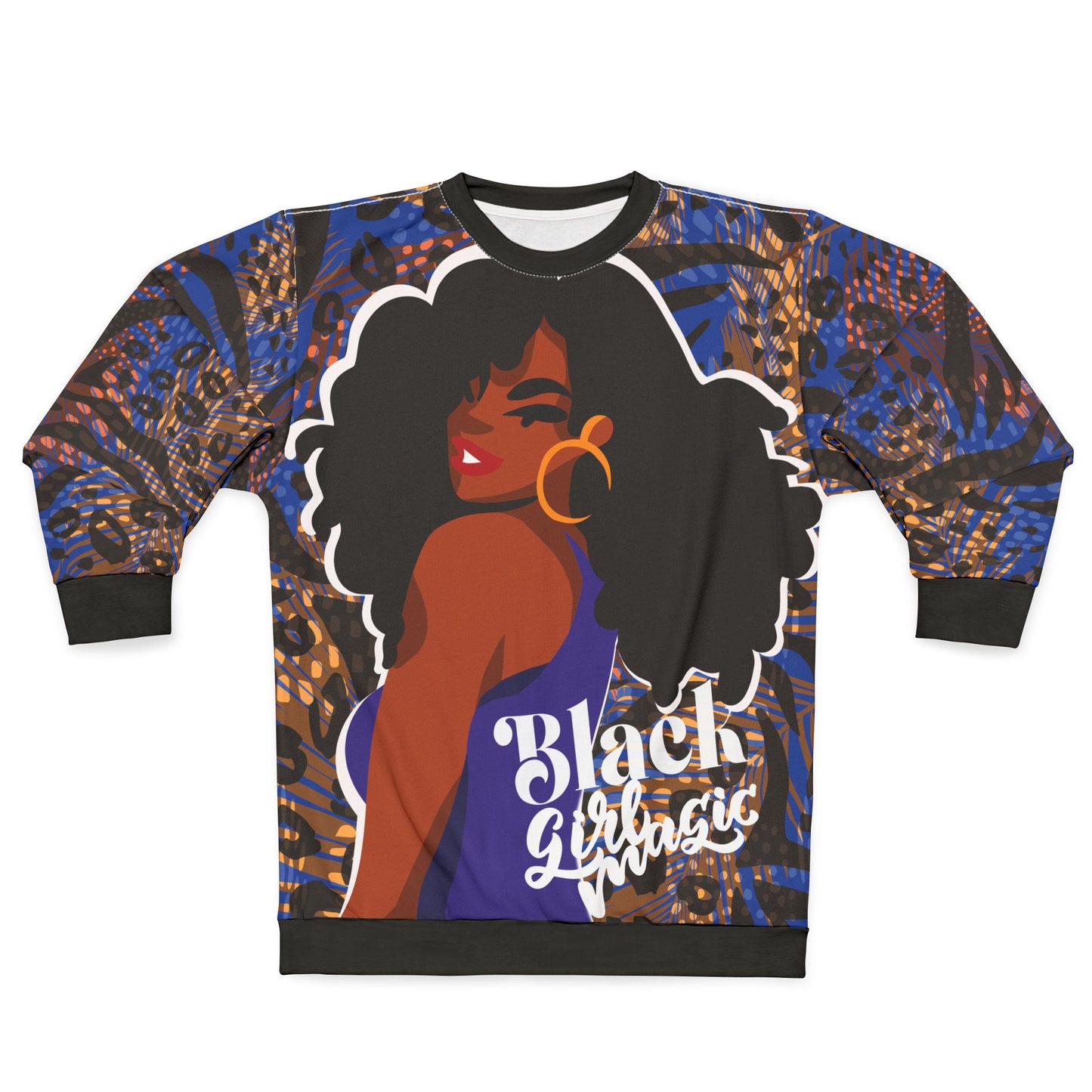 Black Girl Magic Animal Print Theme Sweatshirt