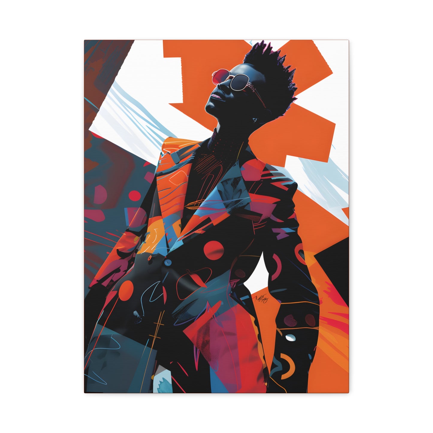 Fashion Is King Afrocentric Black Art Canvas Wall Print