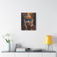 Heavy Is The Head That Wears The Crown Afrocentric Black Woman Abstract Art Canvas Wall Print