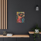 Be At Peace Black Woman Abstract Art Canvas Wall Print