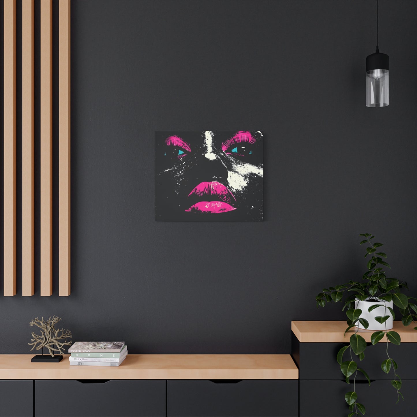 Anticipation Black Woman Art Canvas Wall Print