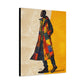 I Am Fashion Forward Afrocentric Black Man Abstract Art Canvas Wall Print