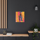 So Cool Afrocentric Black Man Abstract Art Canvas Wall Print