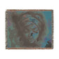 As I Emerge Black Woman Art Woven Throw Blanket