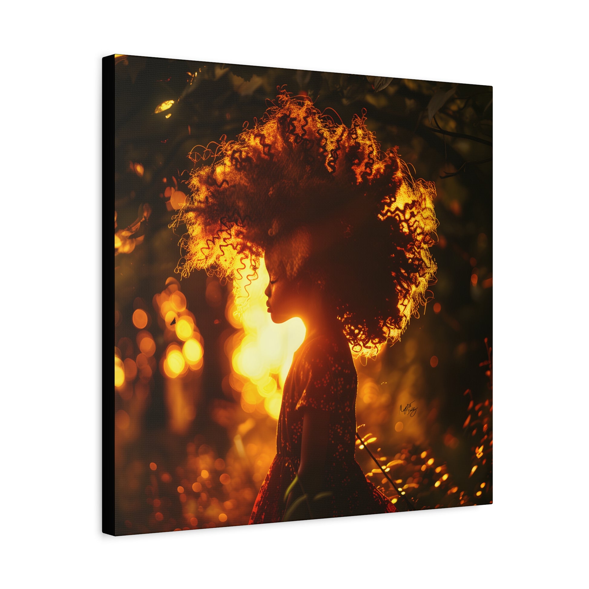Sunrise Of Youth Afrocentric Black Art Canvas Wall Print - Xtreme Shopper