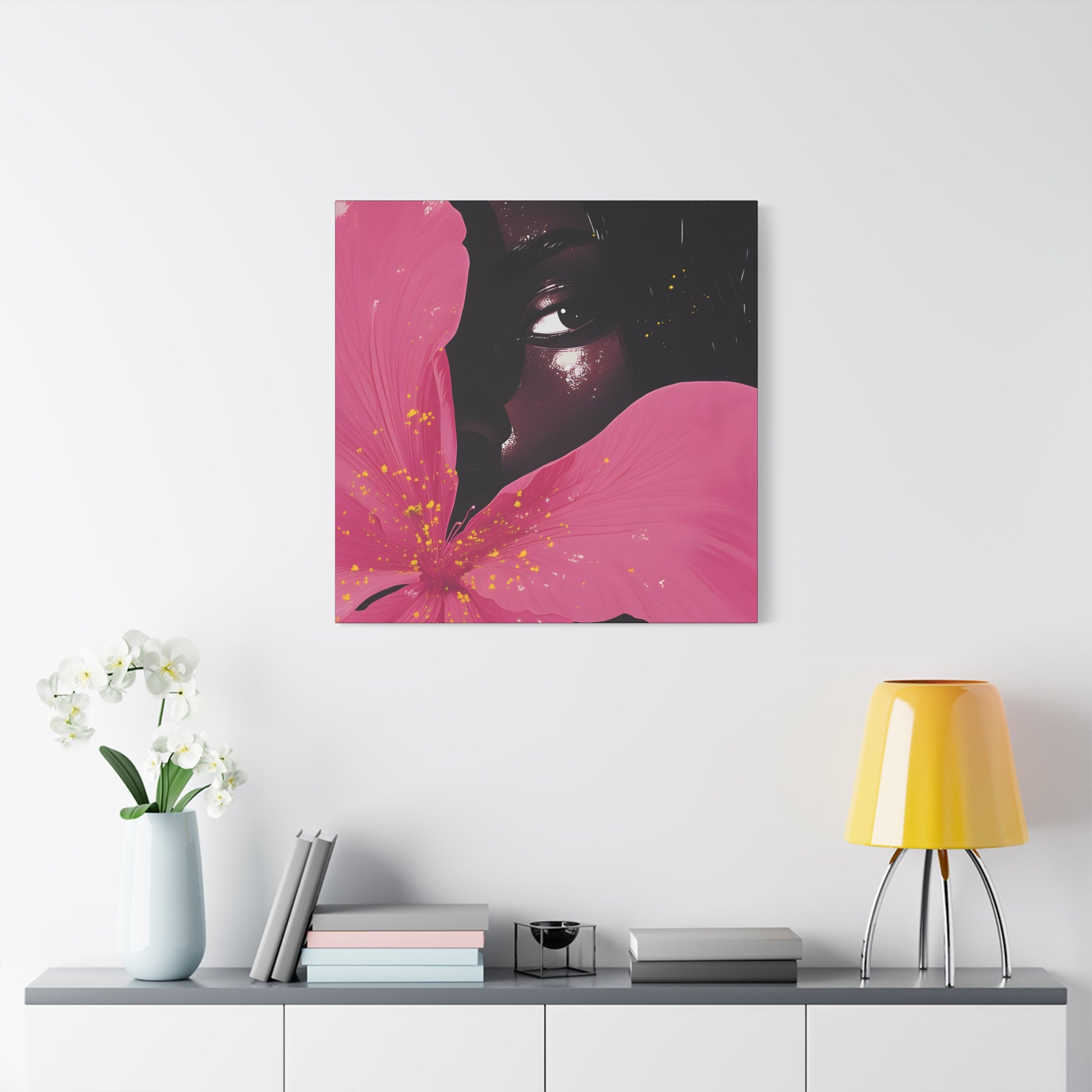 Beautiful Secrets Afrocentric Black Woman Art Canvas Wall Print - Xtreme Shopper