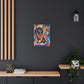 Flowers Blooming Everywhere Afrocentric Black Abstract Art Canvas Wall Print