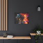 Colors Of The Universe Afrocentric Black Woman Abstract Fantasy Art Canvas Wall Print
