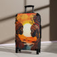 Sisters At Sunrise Black Art Hardshell Hardside Lockable Spinner Suitcase