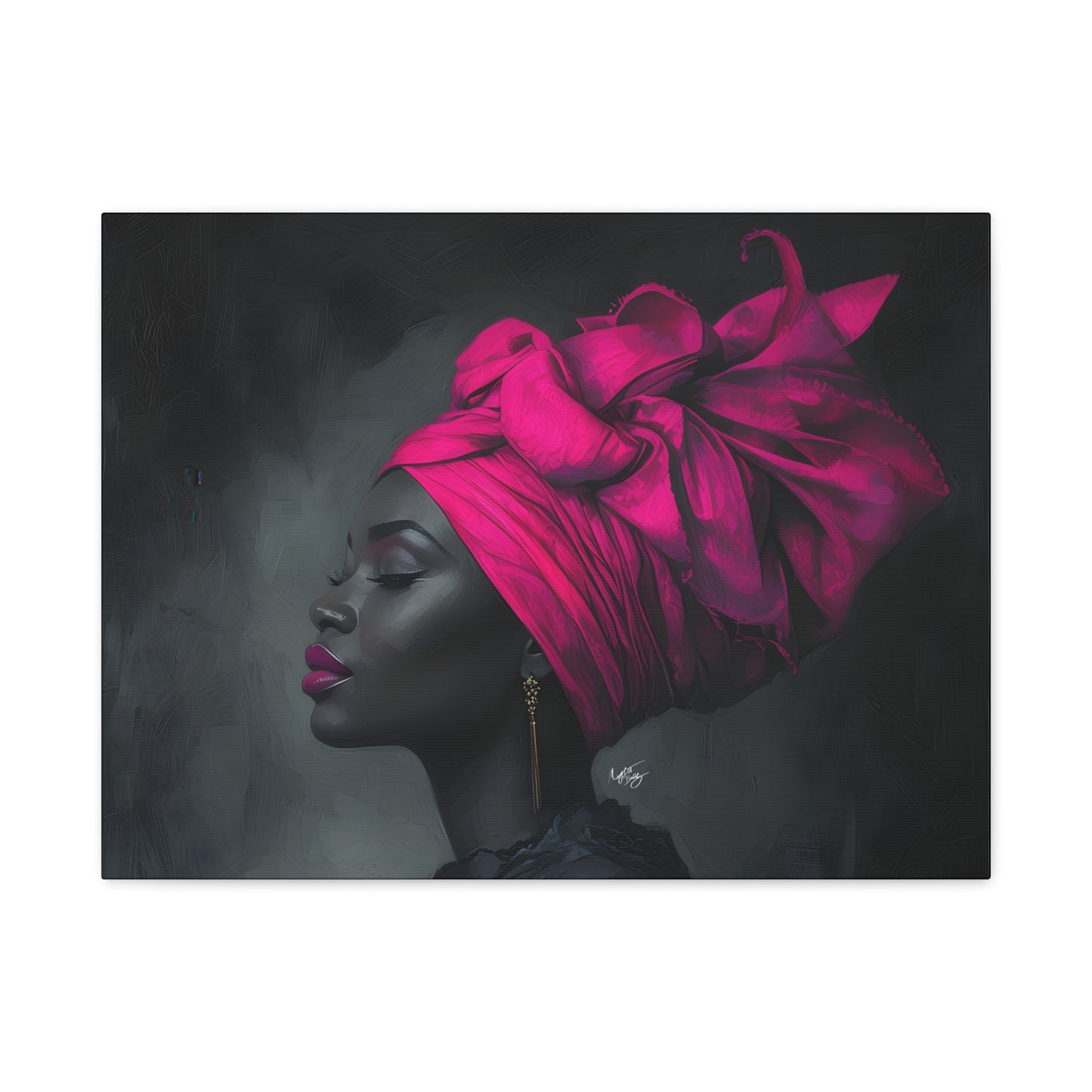 So Still Black Woman Wall Canvas Art