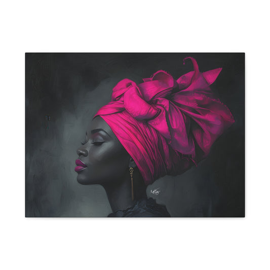 So Still Black Woman Wall Canvas Art