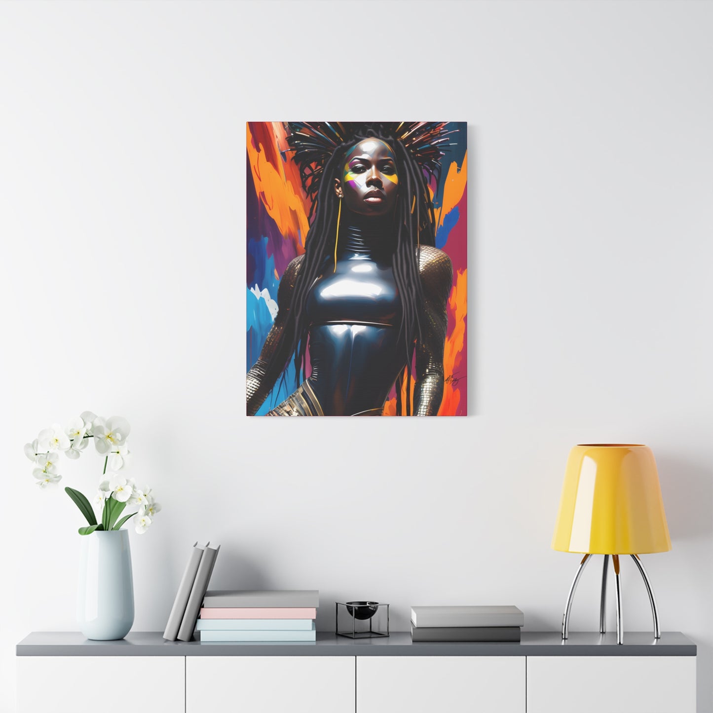 You Can't Take My Crown Abstract Black Woman Artwork Canvas Wall Print - Xtreme Shopper