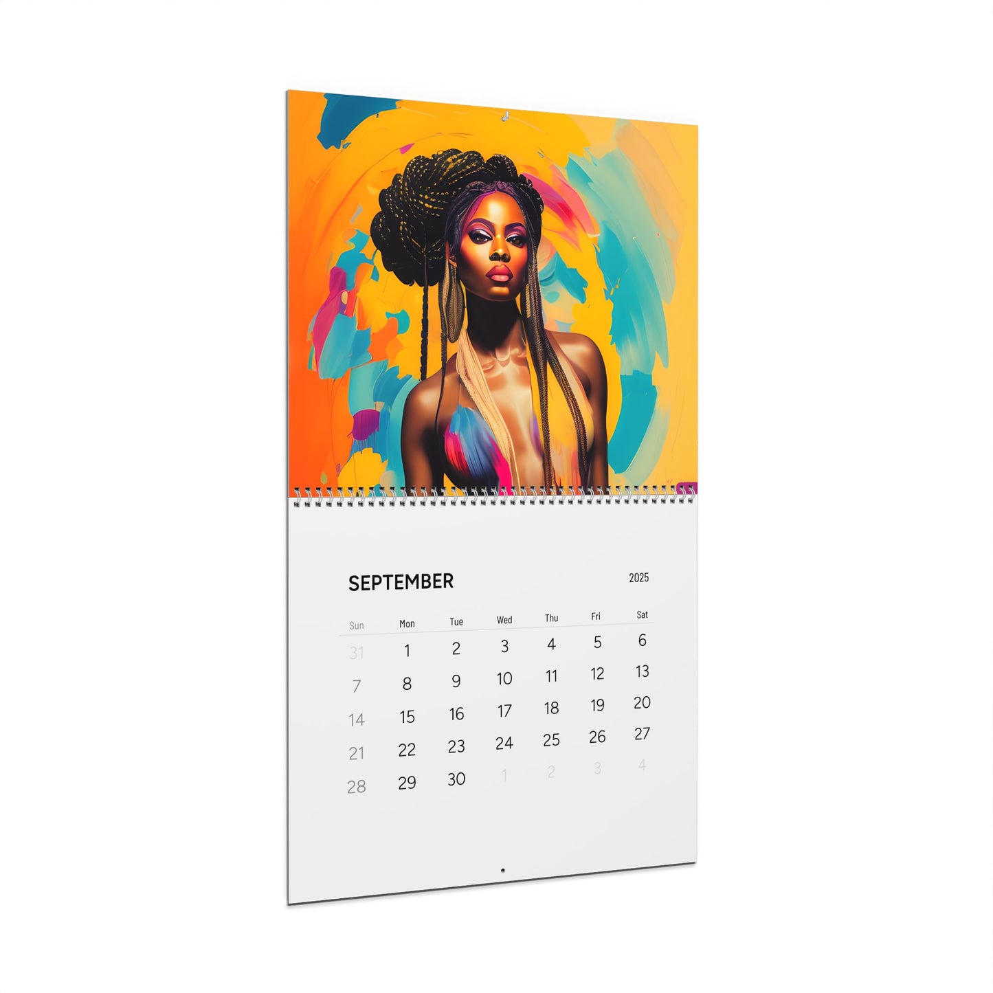 Black Girl Magic Oil Inspired Artwork Wall Calendar
