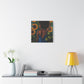 In The Garden Afrocentric Black Woman Art Canvas Wall Print