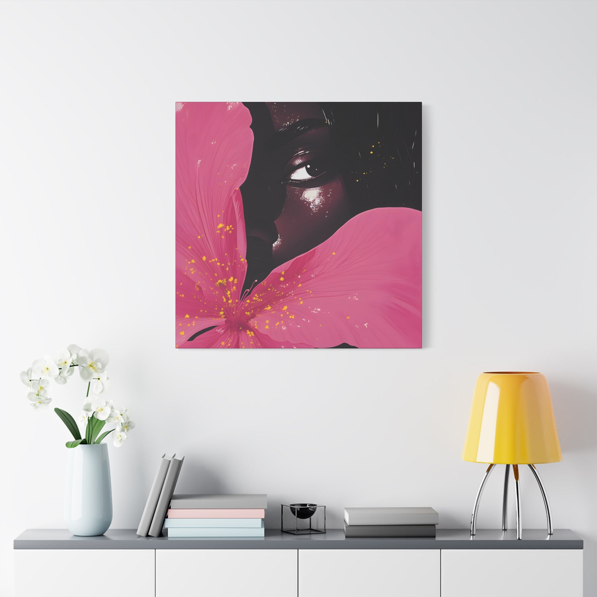 Beautiful Secrets Afrocentric Black Woman Art Canvas Wall Print - Xtreme Shopper