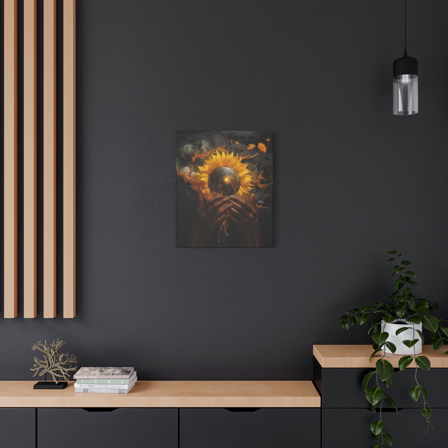 New Beginnings Afrocentric Black Art Canvas Wall Print