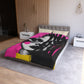 Oversized Thoughts Abstract Black Art Microfiber Duvet Cover