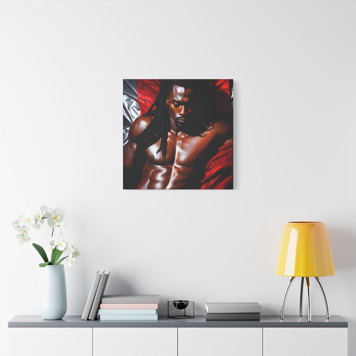 Him Afrocentric Black Artwork Canvas Wall Print