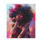 Lord Not Today Afrocentric Black Woman Abstract Art Canvas Wall Print