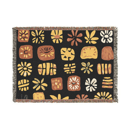 Abstract Afrocentric Art Woven Throw Blanket - Xtreme Shopper