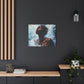 Refreshed Afrocentric Black Woman Art Canvas Wall Print