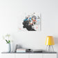 Frustration Afrocentric Black Art Canvas Wall Print