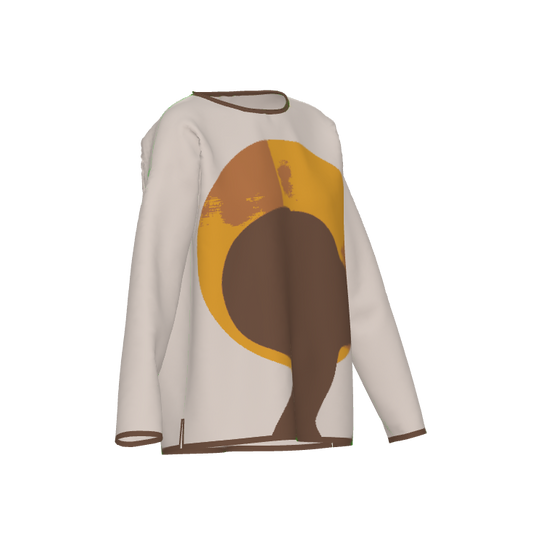 The Balance Afrocentric Black Woman Print Crewneck Women's Sweater