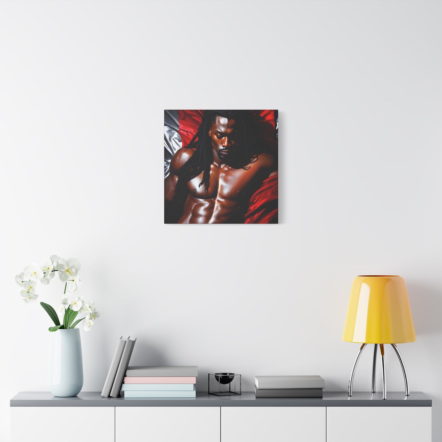Him Afrocentric Black Artwork Canvas Wall Print