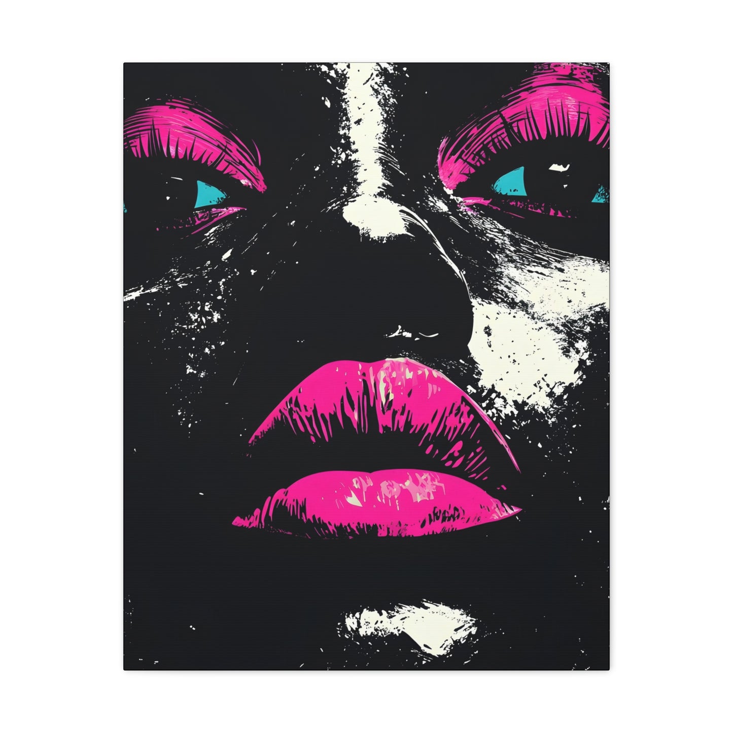 Anticipation Black Woman Art Canvas Wall Print