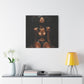 At The End Of The Day Afrocentric Black Woman Art Canvas Wall Print