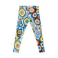 Multicolor Psychedelic Swirl Printed Yoga Pants Leggings
